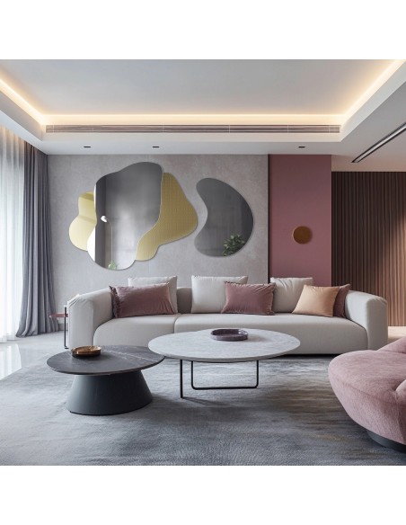 Dekoratívne zrkadlá na ornamentálnom skle Master Point - LUXORA ARTIVIS