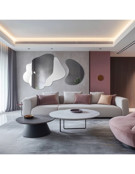 Dekoratívne zrkadlá na ornamentálnom skle Master Point - LUXORA ARTIVIS