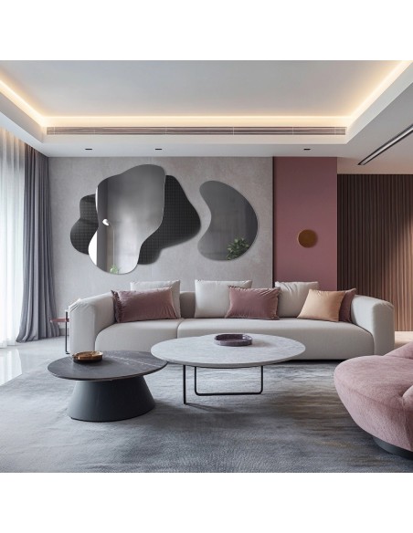 Dekoratívne zrkadlá na ornamentálnom skle Master Point - LUXORA ARTIVIS