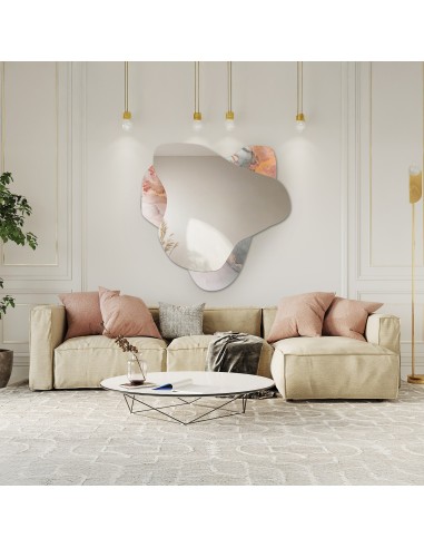 Nepravidelné zrkadlo na ružovom mramore – MARBLE FIORATO