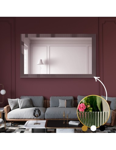 Dekoratívne obdĺžnikové zrkadlo na ornamentálnom skle Visiosun Classic - LUXORA CLARITY