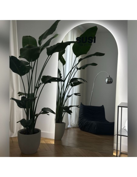 Polovičné oválne kúpeľňové zrkadlo s osvetlením - FRANK LED