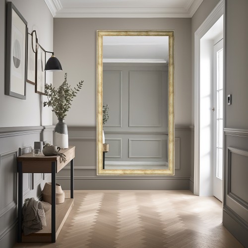 Zrkadlo v zlatom drevenom...