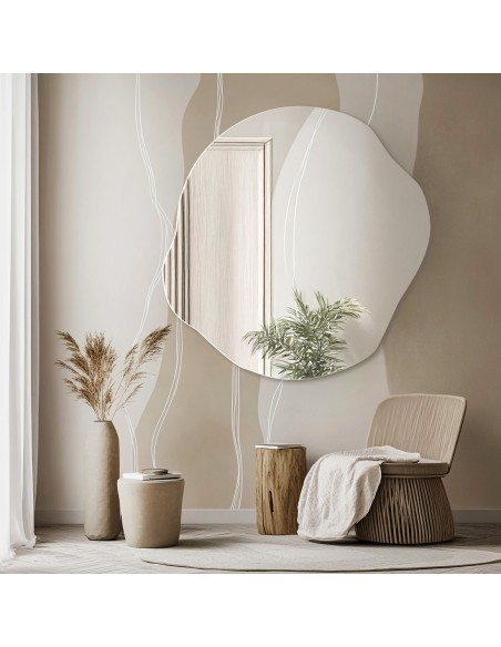 Dekoratívne zrkadlo s organickým tvarom - CYRKON