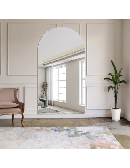 Polovičné oválne zrkadlo do kúpeľne - FRANK