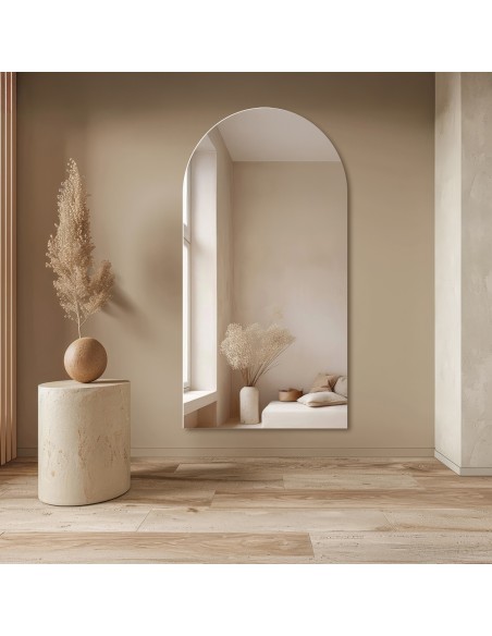 Polovičné oválne zrkadlo do kúpeľne - FRANK