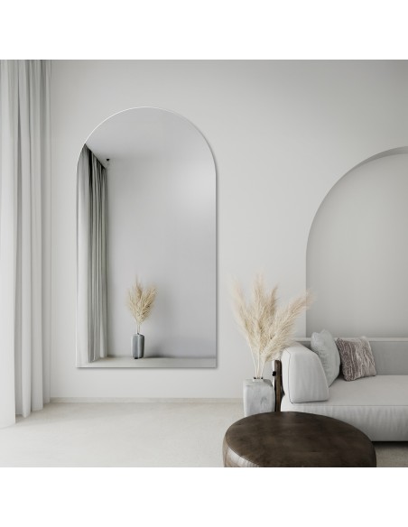 Polovičné oválne zrkadlo do kúpeľne - FRANK