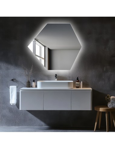 Zrkadlo geometrického tvaru s osvetlením – GEOME LED