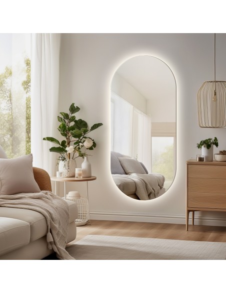 Oválne zrkadlo s osvetlením - NIKO LED