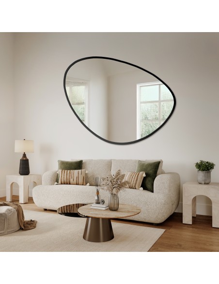 Zrkadlo s neregulárnym tvarom v ráme - OBSYDIAN V RÁME