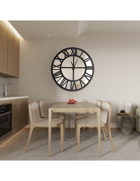 Zrkadlové nástenné hodiny Loft - ORES - farba rámu podľa vášho výberu