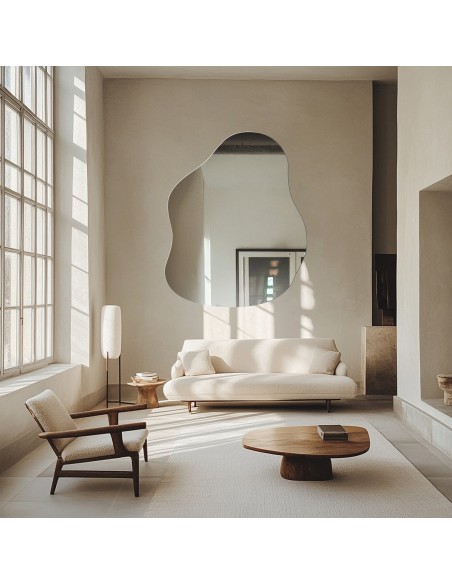 Dekoratívne zrkadlo s organickým tvarom - STONE