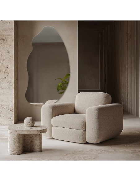 Dekoratívne zrkadlo s organickým tvarom - TOPAZ