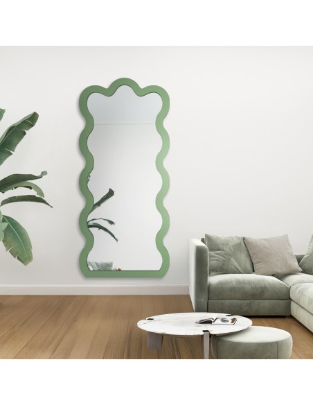 Nepravidelné zrkadlo s MDF rámom - BLOBS WAVE