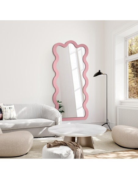 Nepravidelné zrkadlo s MDF rámom - BLOBS WAVE