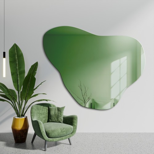 Nepravidelné zelené zrkadlo...