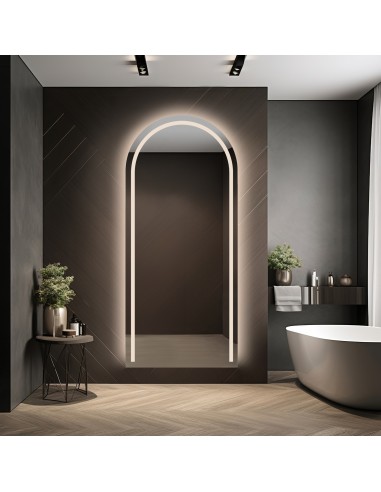 Polovičné oválne kúpeľňové zrkadlo s...