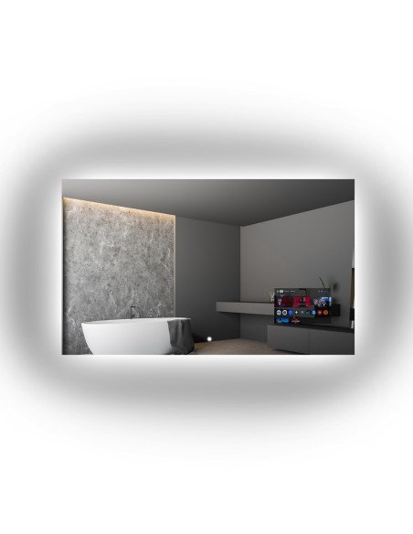 Multimediálne kúpeľňové zrkadlo s podsvietením - AGIS SMART LED
