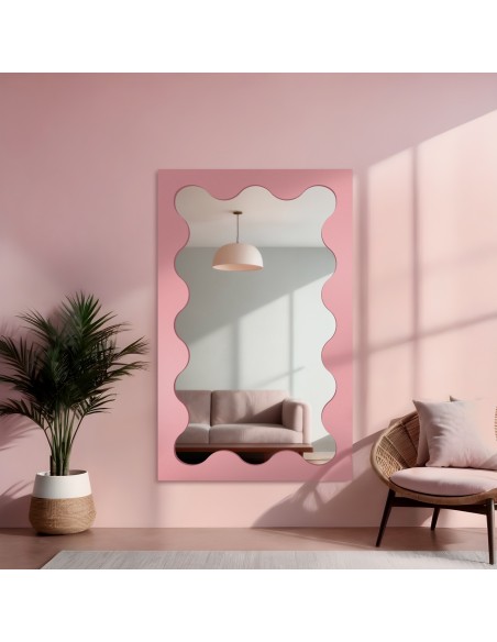 Nepravidelné zrkadlo s MDF rámom - BLOBS PRISM