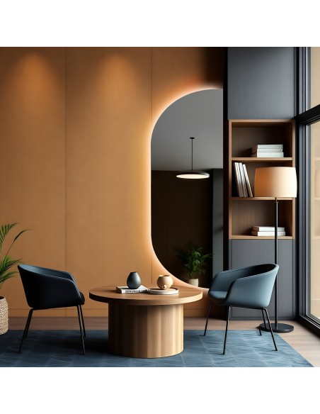 Nerovnomerné zrkadlo s podsvietením - NOE LED