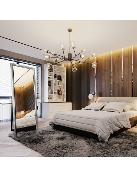 Stojace šatníkové zrkadlo v drevenom ráme - 5201 - farba rámu podľa vášho výberu