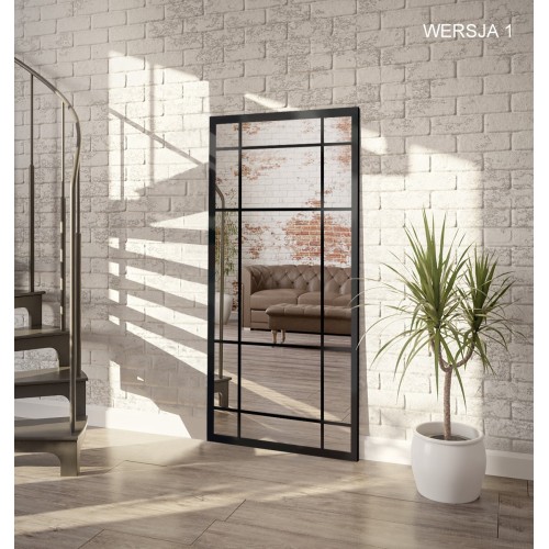 Loftové zrkadlo s priečkami...