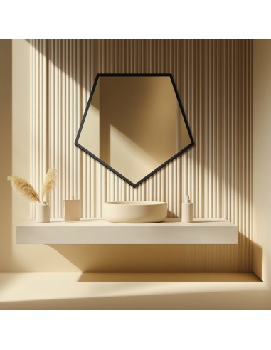 Zrkadlo geometrického tvaru v ráme –...