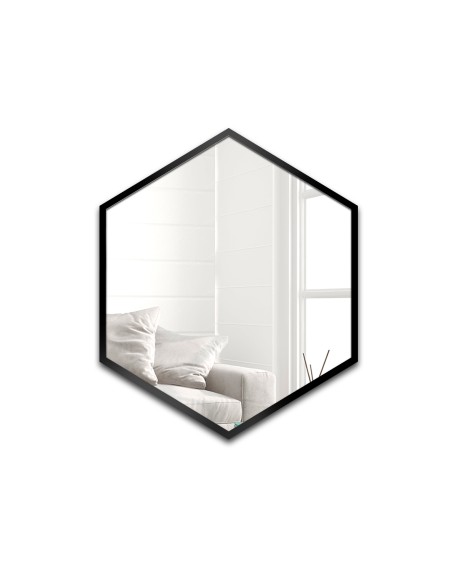 Zrkadlo geometrického tvaru v ráme – HEXA V RÁME