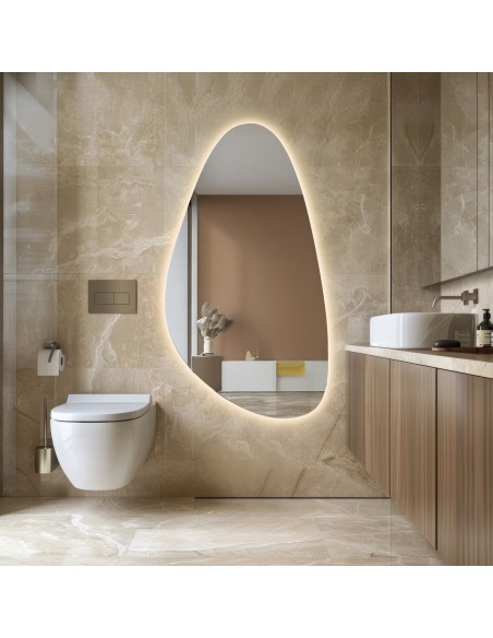 Zrkadlo s nepravidelným tvarom s podsvietením - SYDERYT LED