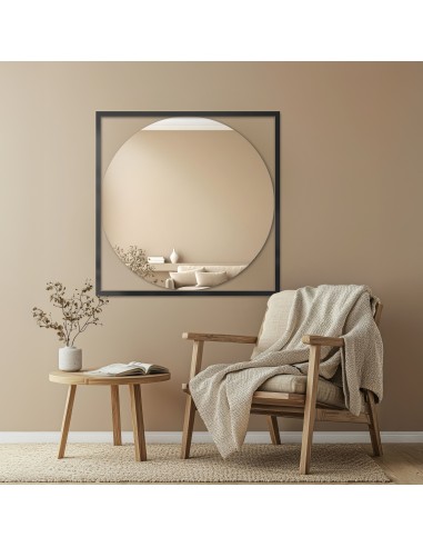 Okrúhle zrkadlo v zlatom ráme - RENA...