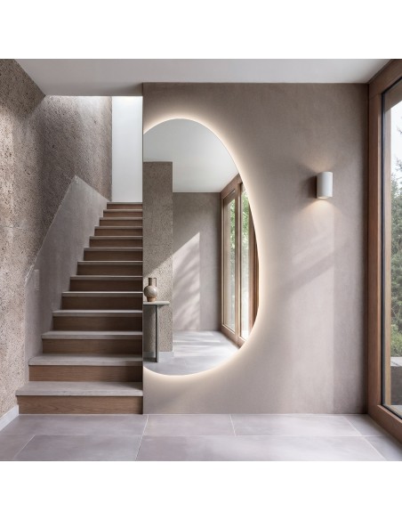 Organicky tvarované zrkadlo s osvetlením – TURMALIN LED