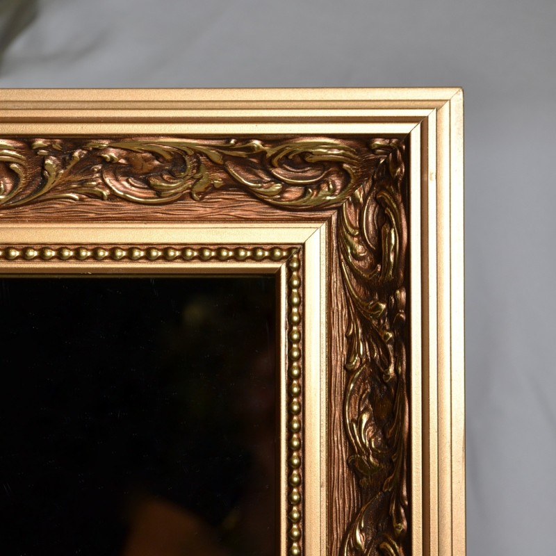 Luxusné nástenné zrkadlo v ornamentálnom ráme s postaršenou zrkadlovou plochou – GUSTAV VINTAGE