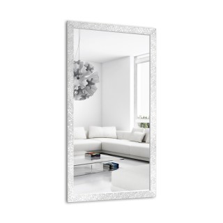 Zrkadlo Glamour v sýtom bielom lesklom ráme - 8002004