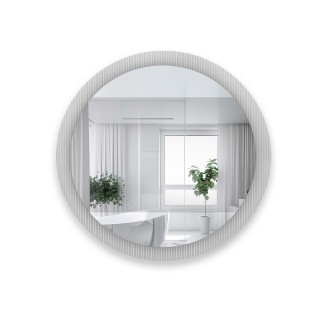 Dekoratívne okrúhle zrkadlo na ornamentálnom skle Visiosun Classic - LUXORA GLIMMER