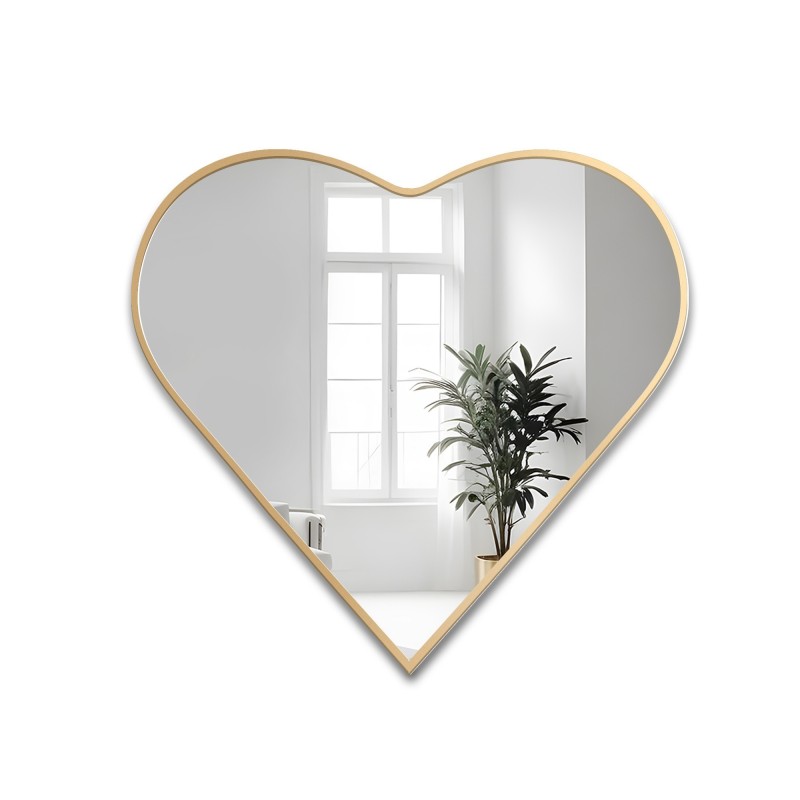 Zrkadlo v ráme MDF - HEART - farba rámu podľa vášho výberu