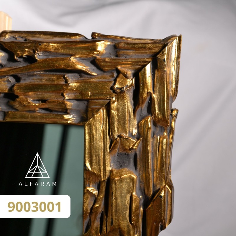 Luxusné nástenné zrkadlo v bohato zdobenom zlatom ráme - 9003001