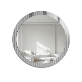 Dekoratívne okrúhle zrkadlo na ornamentálnom skle Visiosun Classic - LUXORA GLIMMER
