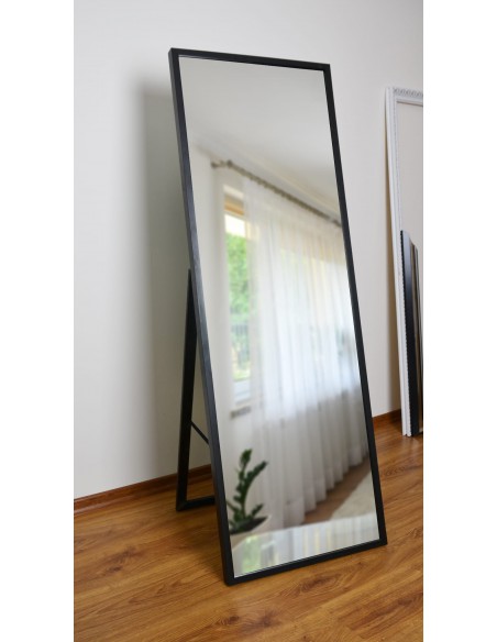 Stojace zrkadlo do šatne v tenkom drevenom ráme - 3005 - farba rámu podľa vášho výberu