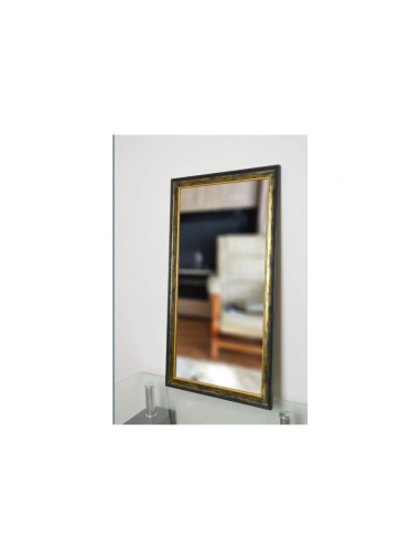 Zrkadlo v zeleno-zlatom drevenom ráme... Zrkadlo v zeleno-zlatom drevenom ráme...