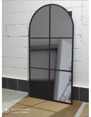 Loftové zrkadlo s priečkami z MDF –...