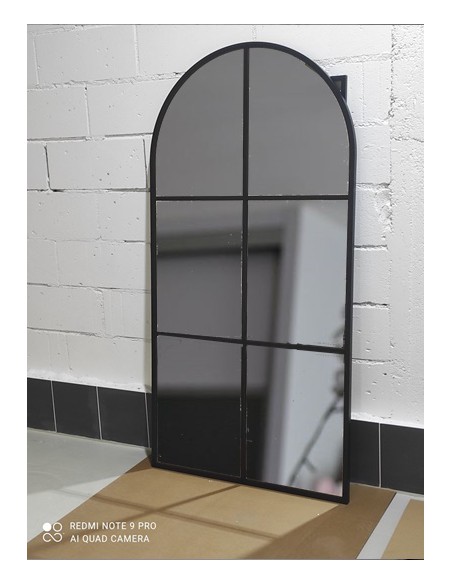 Loftové zrkadlo s priečkami z MDF – ROMEO – farba rámu na výber