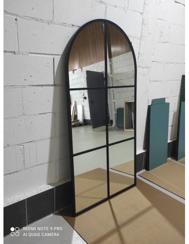 Loftové zrkadlo s priečkami z MDF –...