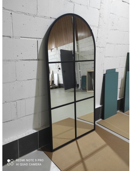 Loftové zrkadlo s priečkami z MDF – ROMEO – farba rámu na výber