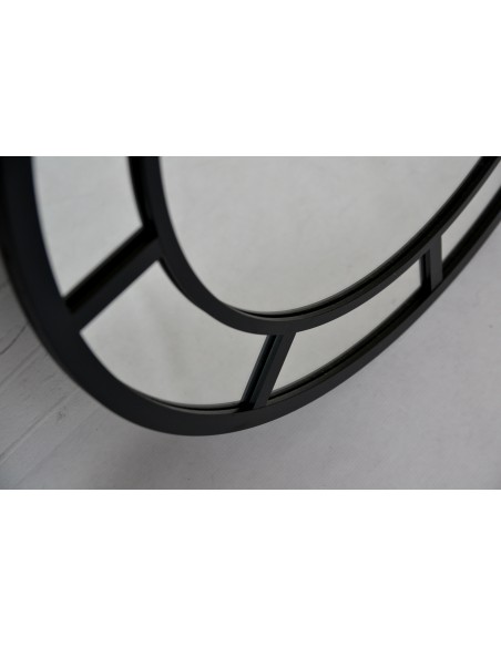 Okrúhle loftové zrkadlo s priečkami z MDF – MONA