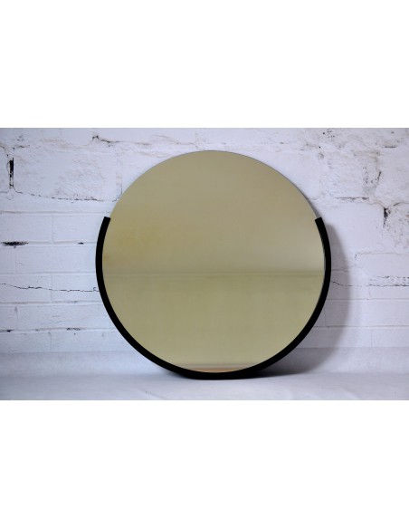 Okrúhle modernistické zrkadlo v MDF ráme - TERA