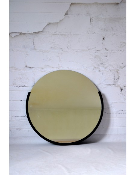Okrúhle modernistické zrkadlo v MDF ráme - TERA