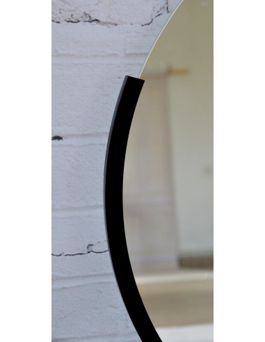 Okrúhle modernistické zrkadlo v MDF...
