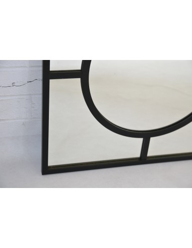 Štvorcové zrkadlo s loftovým kruhom z...