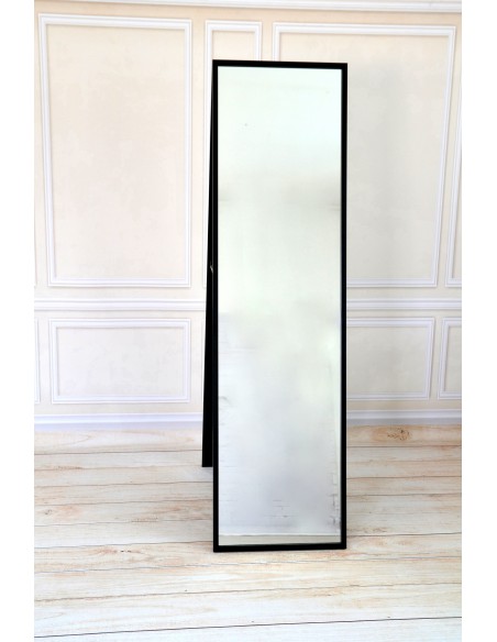 Dvojité stojace zrkadlo v čiernom ráme - ARIS - farba rámu na výber.