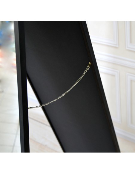 Dvojité stojace zrkadlo v čiernom ráme - ARIS - farba rámu na výber.